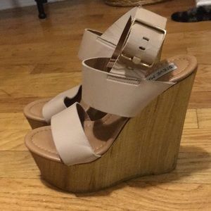 steve madden wood wedges